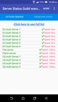 Server Status Guild Wars 2 الملصق