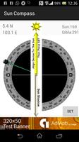 Sun Compass with Qibla angle Affiche