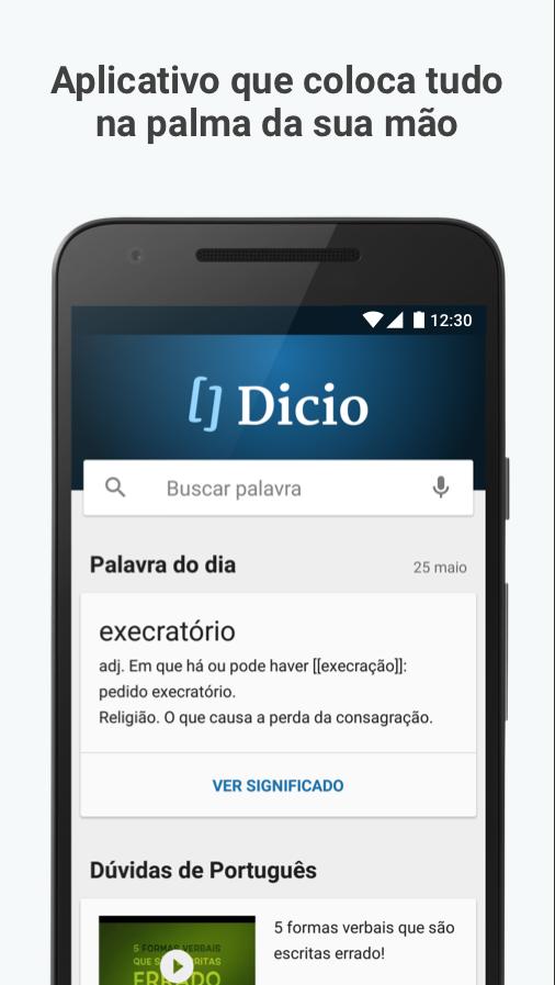 Скачать Dicionário De Português Dicio Online E Offline Apk для Android