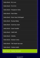 Best Songs of Setia Band Mp3 تصوير الشاشة 2