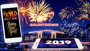 New Year Countdown 2019 Live Wallpapers imagem de tela 2