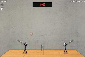 Stick Figure Badminton screenshot 2