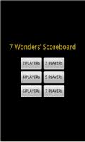 7 Wonders Scoreboard Plakat