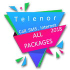 All Telenor 3G/4G,Sms,Calls and Wingles Packages icône