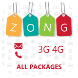 Zong Sim 3g/4g,Wingle,Sms and Call Packages أيقونة