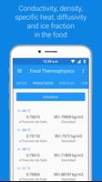 Thermophysical properties food screenshot 1