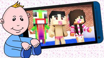 Baby skins for Minecraft plakat