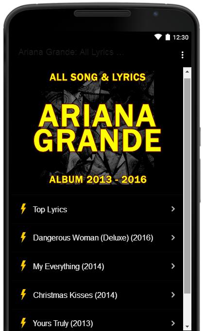 Ariana Grande All Lyrics Full Albums For Android Apk Download