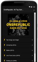 OneRepublic: All Top Song Lyrics Compilation تصوير الشاشة 1