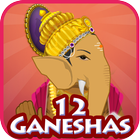 12 Ganeshas biểu tượng