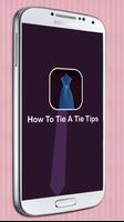 How To Tie A Tie Tips โปสเตอร์