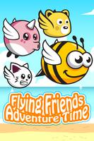 Flying Friends Adventure Time poster