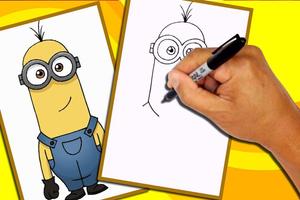 How to Draw Kevin Minions Affiche