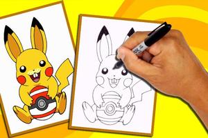 How to Draw Pikachu Pokemon capture d'écran 2