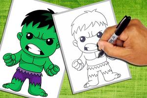 How to Draw Hulk syot layar 2