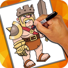 How to Draw Clash of Clans icon