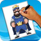 How to Draw Clash Royale biểu tượng