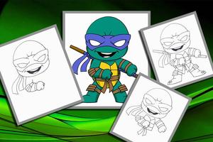 پوستر How to Draw Ninja Turtles 2