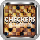 Dammen Speel Checkers-icoon