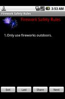 Poster Firework Safety Rules