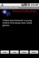 Firework Safety Rules captura de pantalla 1