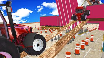 Tractor Parking sim 3d 2018-Tractor driving games Affiche