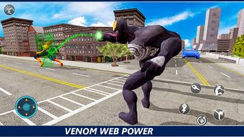 Venom Spiderweb superhero vs Iron spider Web hero ảnh chụp màn hình 1