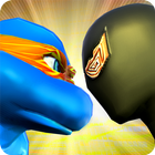 Spider Rope hero vs Ninja battle turtle war games icône
