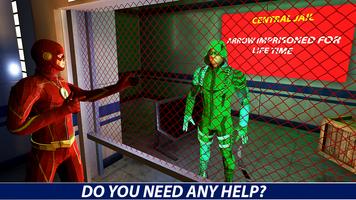 緑矢印スーパーヒーロー - 矢印シューティングゲーム スクリーンショット 1