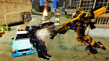 Super Mech Warrior Robot: Muscle Car Transformer imagem de tela 2