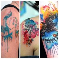 Tatuajes Diseños de Acuarela 스크린샷 1