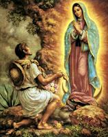 Virgen Guadalupe dibujo color imagem de tela 2