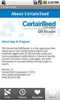 CertainTeed QR Reader capture d'écran 1