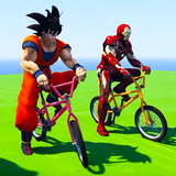 Superheroes Bmx Stunt Cycle Games: Bicycle Games icône