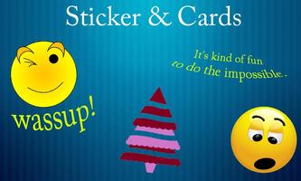 Stickers & Cards for WhatsApp Plakat