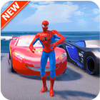 ikon Superheroes Car Stunts Speed Racing Games