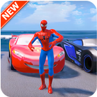 Superheroes Car Stunts Speed Racing Games biểu tượng