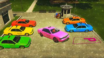 Superhero Taxi Driver: Stunt Racing Games poster
