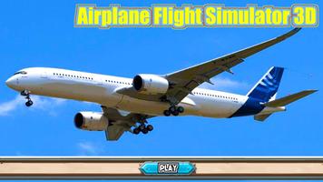 Airplane Flight Simulator 3D Affiche