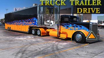 Truck Trailer Drive Affiche