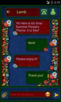 GO SMS PRO THEME SUMMER FLOWER gönderen