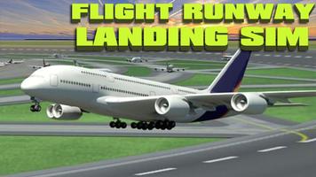 Flight Runway Landing Sim постер
