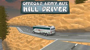 Offroad Army Bus Hill Driver Affiche