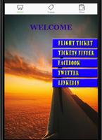 Search for Flights Ticket Plakat