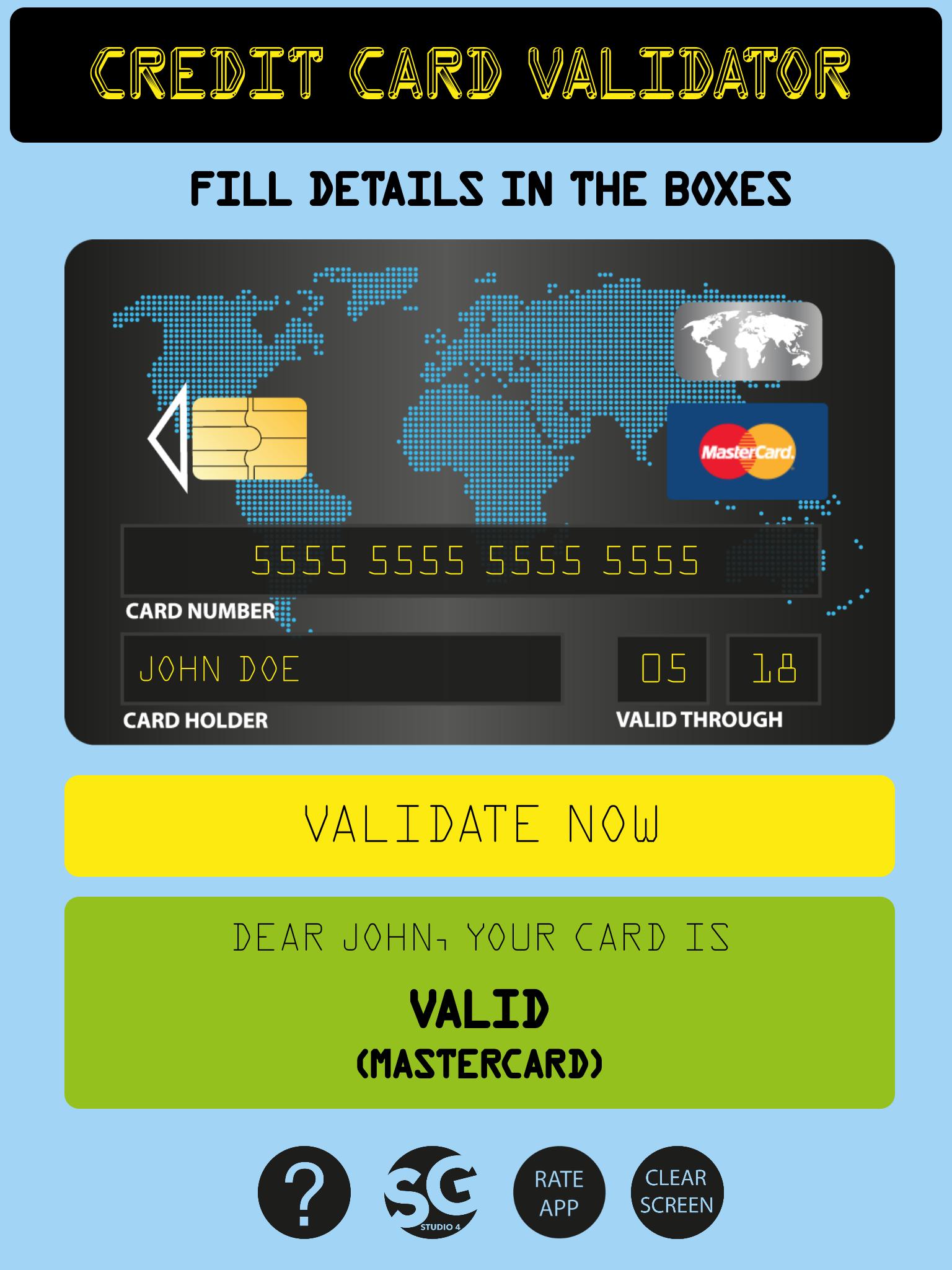 Credit Card Validator for Android - APK Download