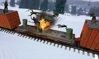 Commando Train Attack Sniper Shooter Action screenshot 3