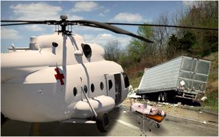 Hélicoptère Ambulance: Ville S Affiche