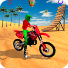 Racing Moto Beach Jumping Games-icoon