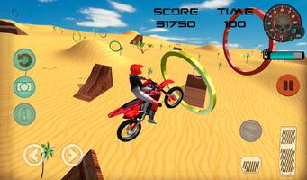 Racing Moto Beach Jumping Games-poster