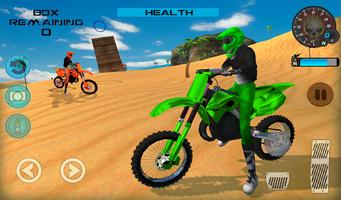 Racing Moto Beach Jumping Games screenshot 1